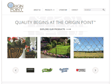 Tablet Screenshot of originpointbrands.com